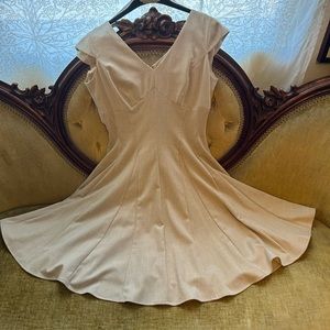 Super flattering Calvin Klein A-Frame dress with flared skirt
